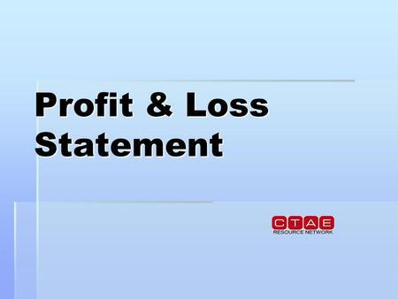 Profit & Loss Statement. A basic profit and loss statement reports the following for a specified period of time:   Sales   Expenses   Profits/losses.