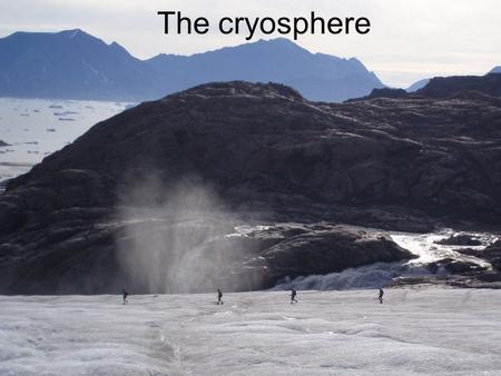The cryosphere. Glaciers (5.3.2) Snow Cover (5.3.3) Greenland Ice Sheet (5.3.4) Arctic Sea Ice (5.3.5) Mountain Permafrost (5.3.6) Components of the Cryosphere.
