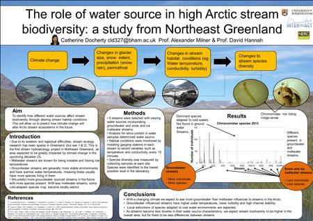 Title Climate change Changes in glacier size, snow extent, precipitation (snow: rain), permafrost Changes in stream habitat conditions (eg. Water temperature,