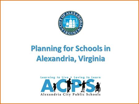 Planning for Schools in Alexandria, Virginia. Enrollment Montgomery Co.151,000 Growth since 200012.7% Alexandria14,500 Growth since 200031.8% Montgomery.