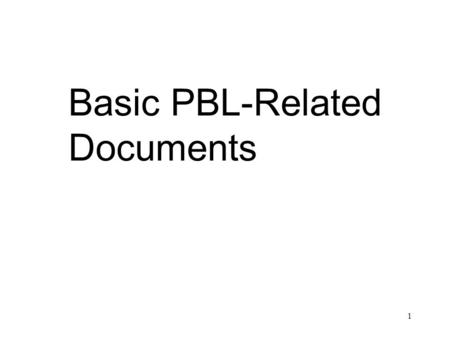 1 Basic PBL-Related Documents. 2 PBL Support Participants and Arrangements Warfighter Product Support Integrator Program Manager Performance Based Agreement.