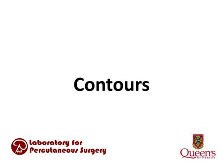Contours. Laboratory for Percutaneous Surgery – Copyright © Queen’s University, 2013 - 2 - Some discussion points from winter achieved – Refactor to single.