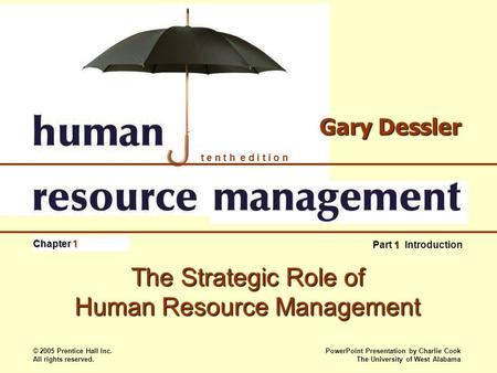 The Strategic Role of Human Resource Management