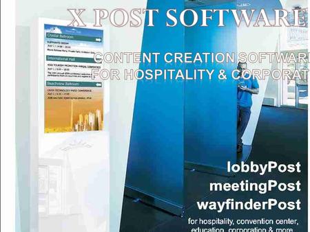 X POST. What is X POST? X Post is a web based application software the offers a combination of essentials tools to create rich contents in digital signage.