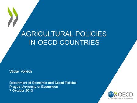 Agricultural policies in OECD countries