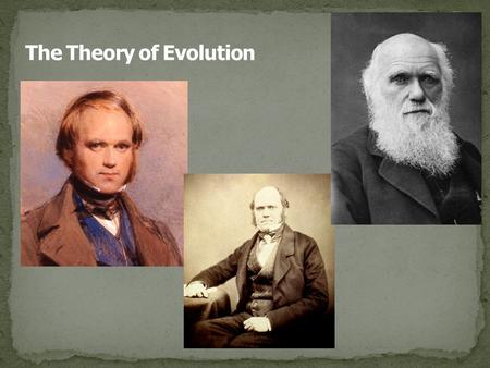 Evolution = process by which modern organisms have descended from ancient organisms. A change in populations over long periods of time. Scientific Theory.