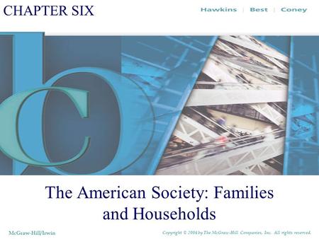CHAPTER SIX The American Society: Families and Households McGraw-Hill/Irwin Copyright © 2004 by The McGraw-Hill Companies, Inc. All rights reserved.