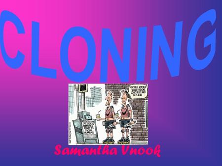 Samantha Vnook. There are many different types of cloning. The three main ones that are most common are: 1) Recombinant DNA technology. 2) Reproductive.