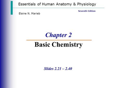 Chapter 2 Basic Chemistry