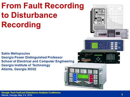 From Fault Recording to Disturbance Recording
