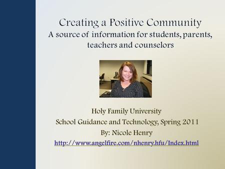 Introduction Video Slide Content Links What is School Bullying? What to know about Cyberbulling Social Networking & the Effects of Cyberbullying FaceBook.