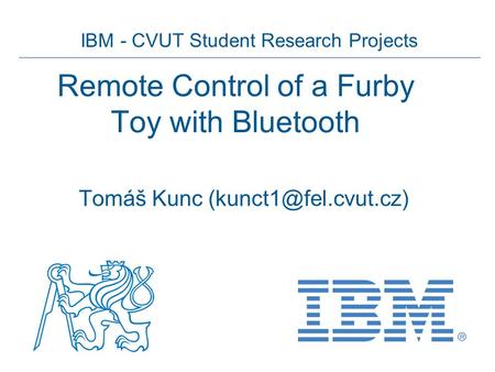 Remote Control of a Furby Toy with Bluetooth