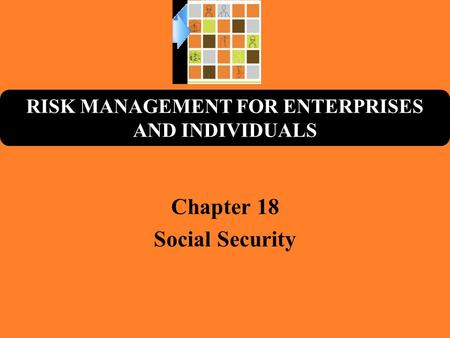 RISK MANAGEMENT FOR ENTERPRISES AND INDIVIDUALS Chapter 18 Social Security.
