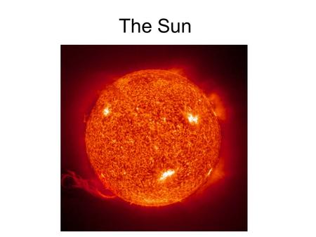 The Sun. 99% of the matter of the solar system is in the Sun. The Sun is an Average Star (main sequence star) The sun is not a Binary Star. (most stars.