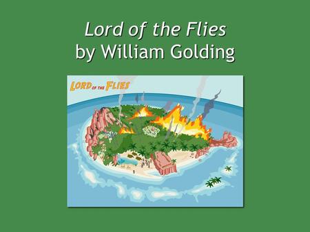 Lord of the Flies by William Golding. Allegory A fictional work with two levels of meaning: literal and symbolic.A fictional work with two levels of meaning: