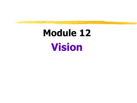 Module 12 Vision.  Transduction  conversion of one form of energy to another  in sensation, transforming of stimulus energies into neural impulses.