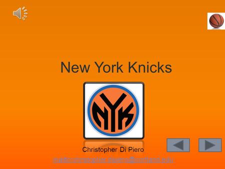 New York Knicks Christopher Di Piero