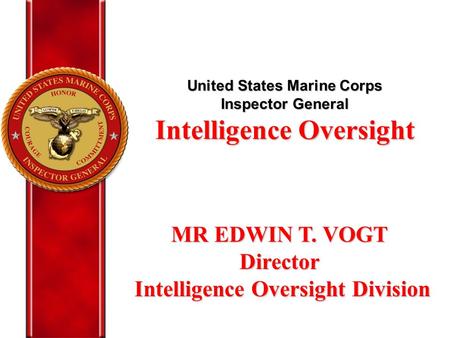 Intelligence Oversight