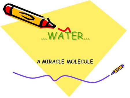 …WATER……WATER… A MIRACLE MOLECULE. “Do you see that Allah sends down water from the sky and forthwith the earth is covered in green? Allah is All-Subtle,