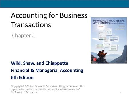 Accounting for Business Transactions