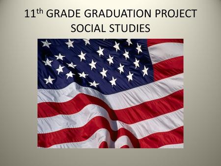 11 th GRADE GRADUATION PROJECT SOCIAL STUDIES. OCCUPATION RESEARCH.