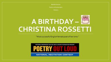 A Birthday – Christina Rossetti