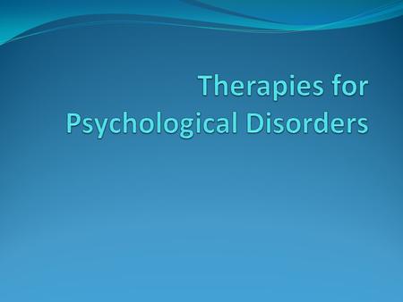Therapy Therapy – A general term for any treatment process. In psychology and psychiatry, therapy refers to a variety of psychological and biomedical.