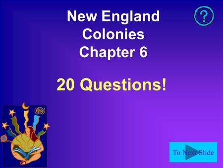 New England Colonies Chapter 6