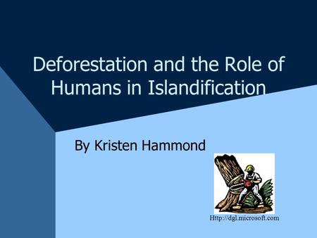 Deforestation and the Role of Humans in Islandification By Kristen Hammond