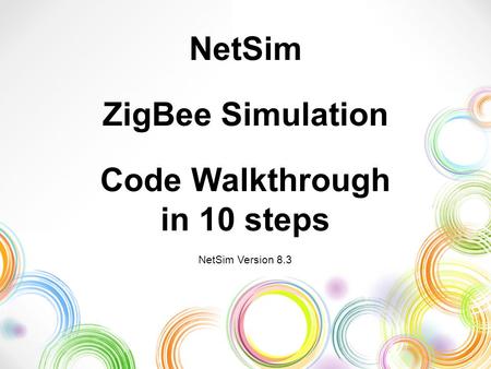 NetSim ZigBee Simulation Code Walkthrough in 10 steps