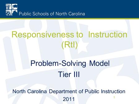Responsiveness to Instruction (RtI)