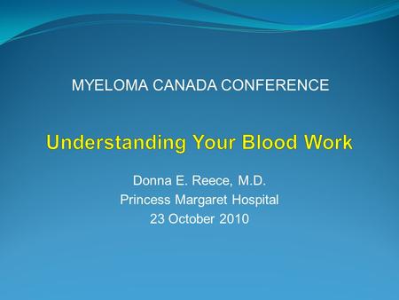 Understanding Your Blood Work