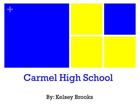 + Carmel High School By: Kelsey Brooks. + Was originally Bethlehem, IN, but then changed the name to Carmel, IN Opened for the first year in 1888 First.