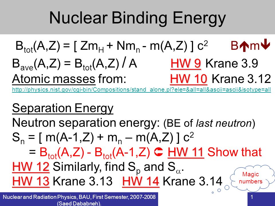 Nuclear Binding Energy - ppt video online download