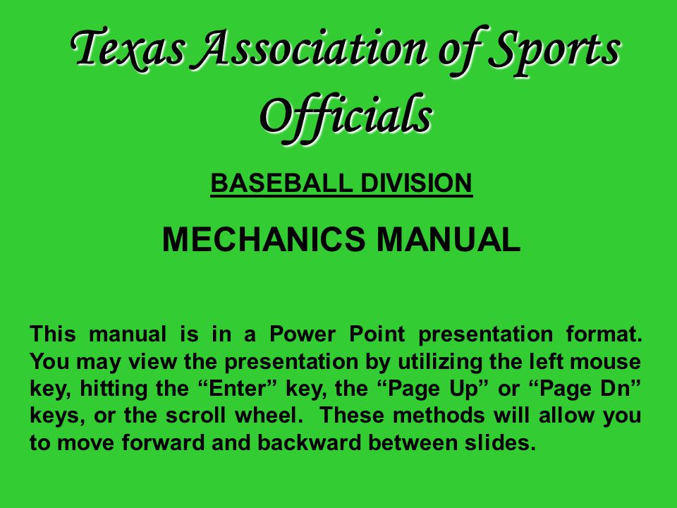 ILLEGAL BATS  Texas Association of Sports Officials