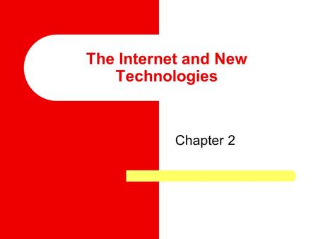 The Internet and New Technologies Chapter 2. “We had a choice to enter the country and follow the law. Or we had a choice to not enter the country.” —Eric.