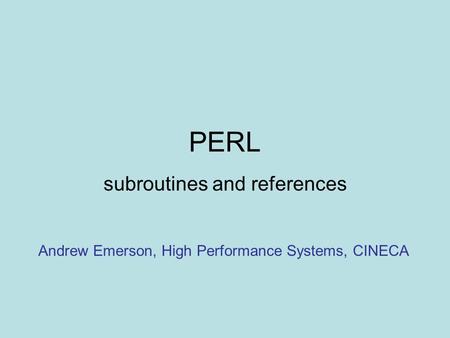 subroutines and references