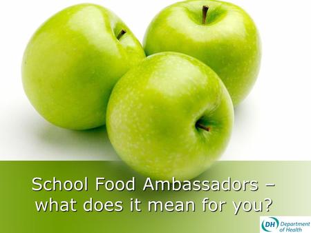 School Food Ambassadors – what does it mean for you?