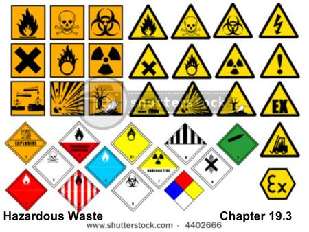 Hazardous Waste Chapter 19.3