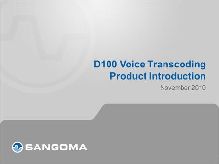 D100 Voice Transcoding Product Introduction