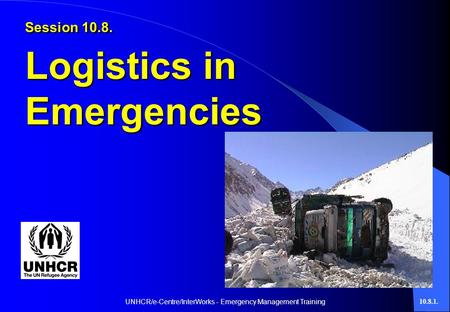 UNHCR/e-Centre/InterWorks - Emergency Management Training