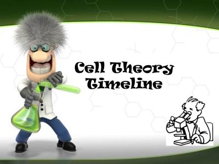 Cell Theory Timeline. Cell Theory 1. All living things are made of cells. 2. Cells are the basic units of life. 3. Living cells only come from other living.