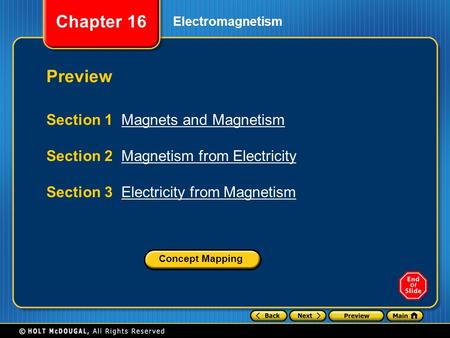 Preview Section 1 Magnets and Magnetism