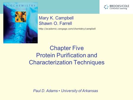 Chapter Five Protein Purification and Characterization Techniques