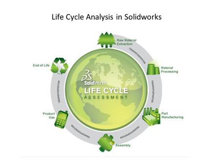 Life Cycle Analysis in Solidworks