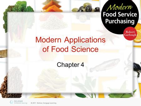 Modern Applications of Food Science