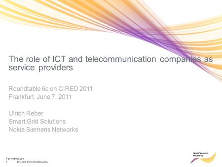The role of ICT and telecommunication companies as service providers