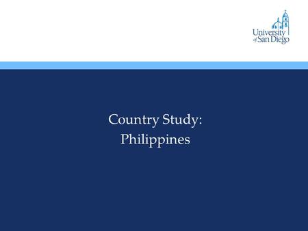 Country Study: Philippines. An Overview Philippines is known as the ‘poor man of Asia’ Even though it could reach the level of South Korea or Singapore,