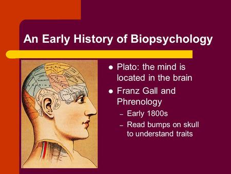 An Early History of Biopsychology