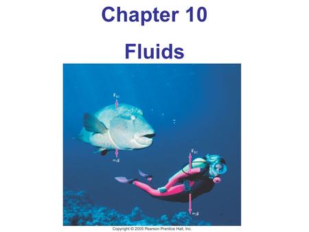 Chapter 10 Fluids.